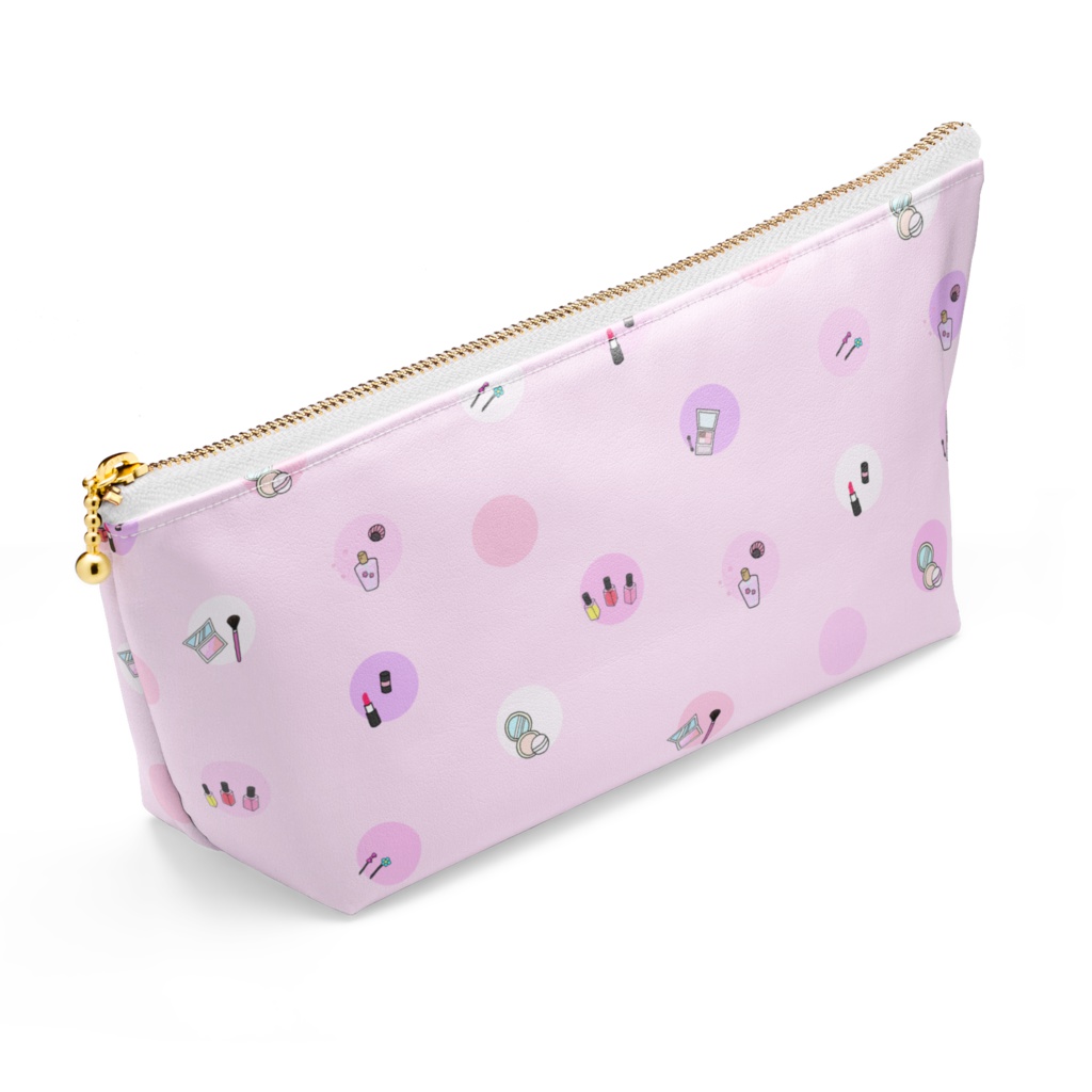 コスメ柄ポーチ