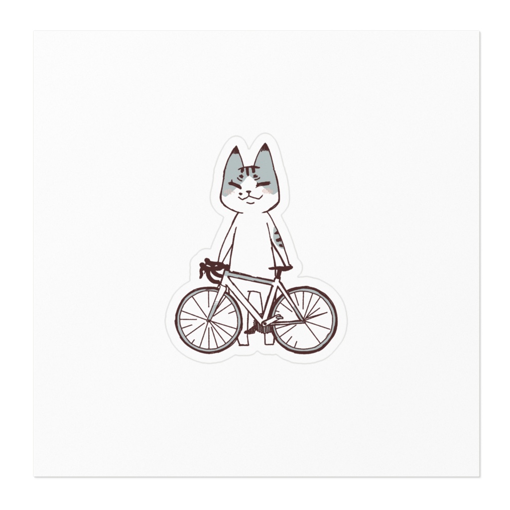 コマちゃん自転車買っちゃったステッカー