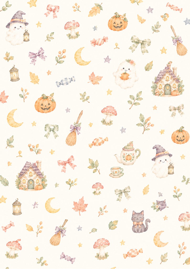 デザインペーパー&コラージュシート ハロウィンセット①