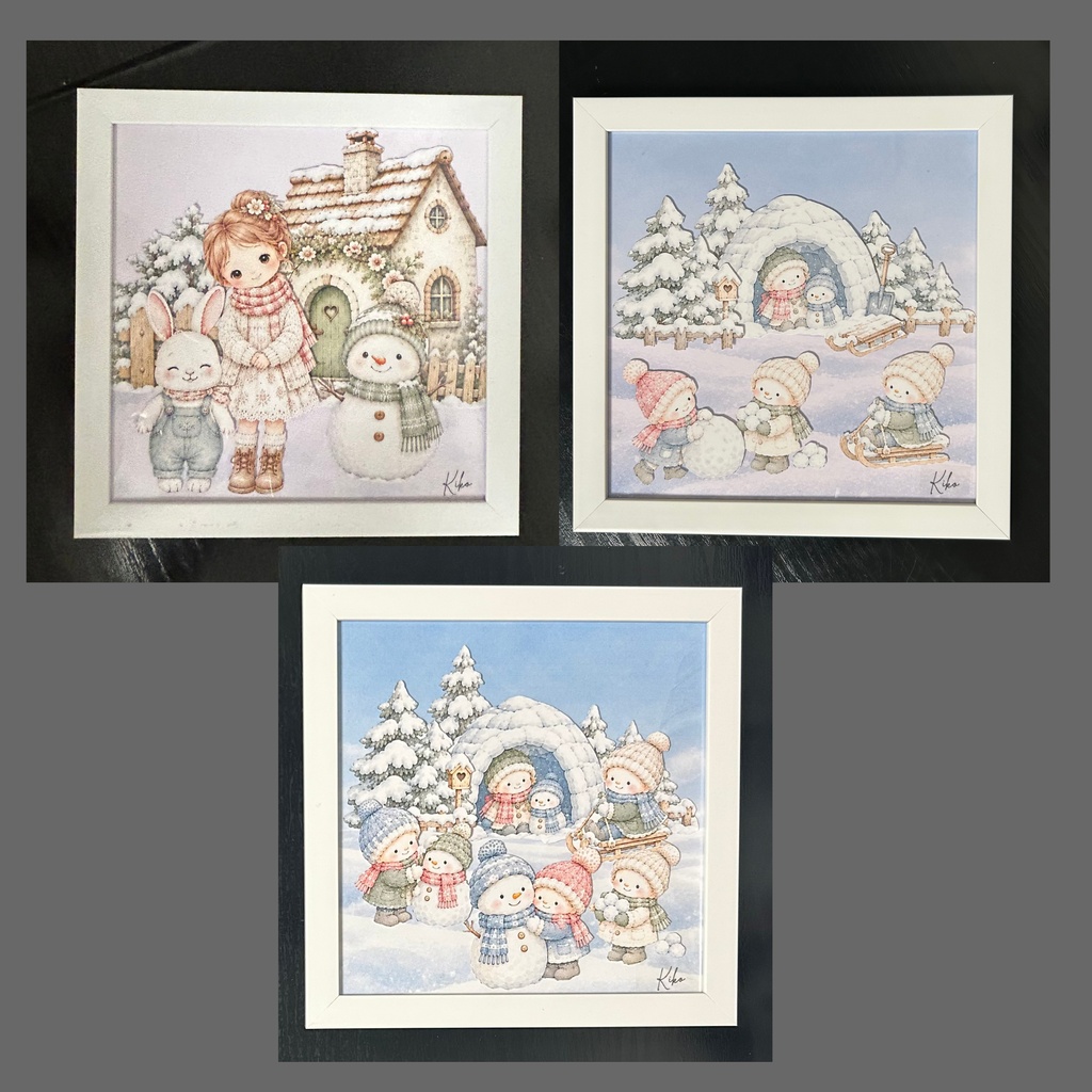 デザインペーパー&コラージュシート 冬セット①
