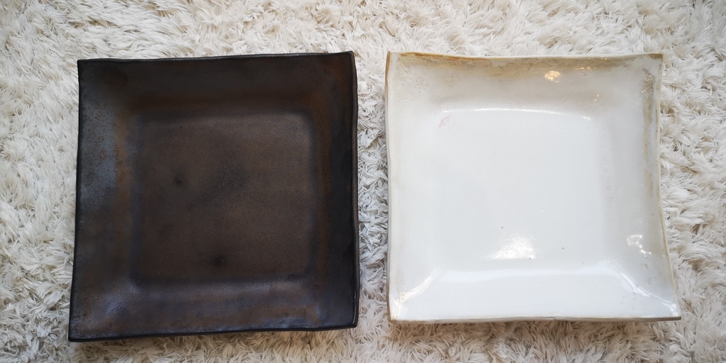 19cm平皿・プレート(黒):サラダ、デザートプレート、お菓子の盛り合わせ用などにどうぞ