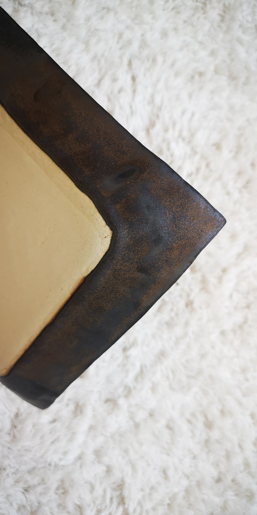 19cm平皿・プレート(黒):サラダ、デザートプレート、お菓子の盛り合わせ用などにどうぞ