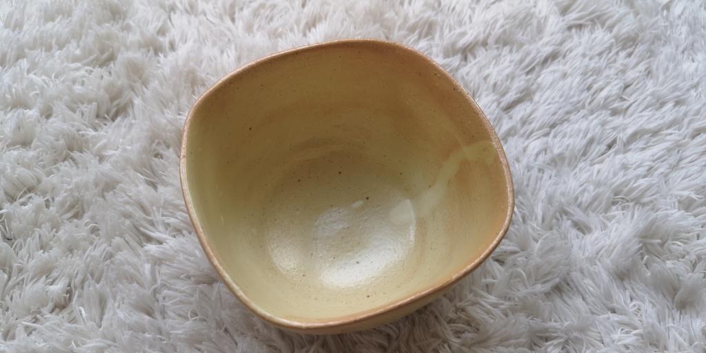 9cm小鉢・スクエア(黄色):おひたしなど副菜用の器にどうぞ