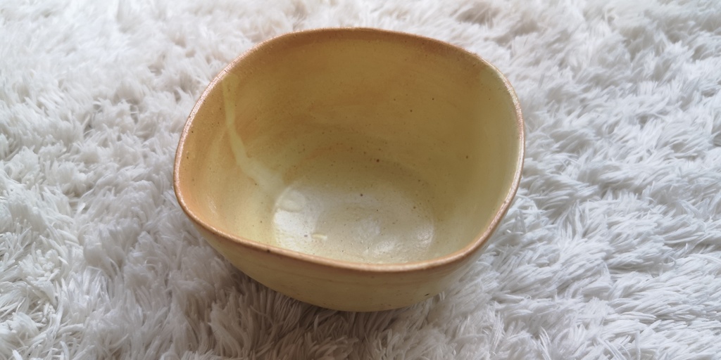 9cm小鉢・スクエア(黄色):おひたしなど副菜用の器にどうぞ