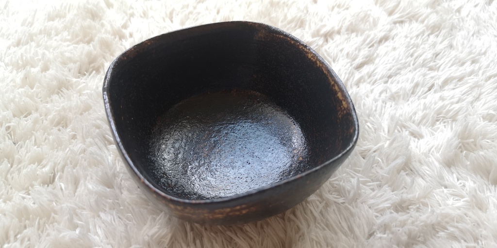 9cm小鉢・スクエア(黒):おひたしなど副菜用の器にどうぞ