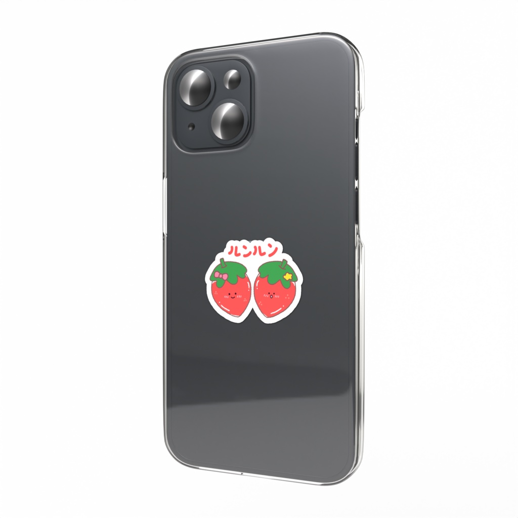 ルンルン/双子のいちごちゃんステッカー