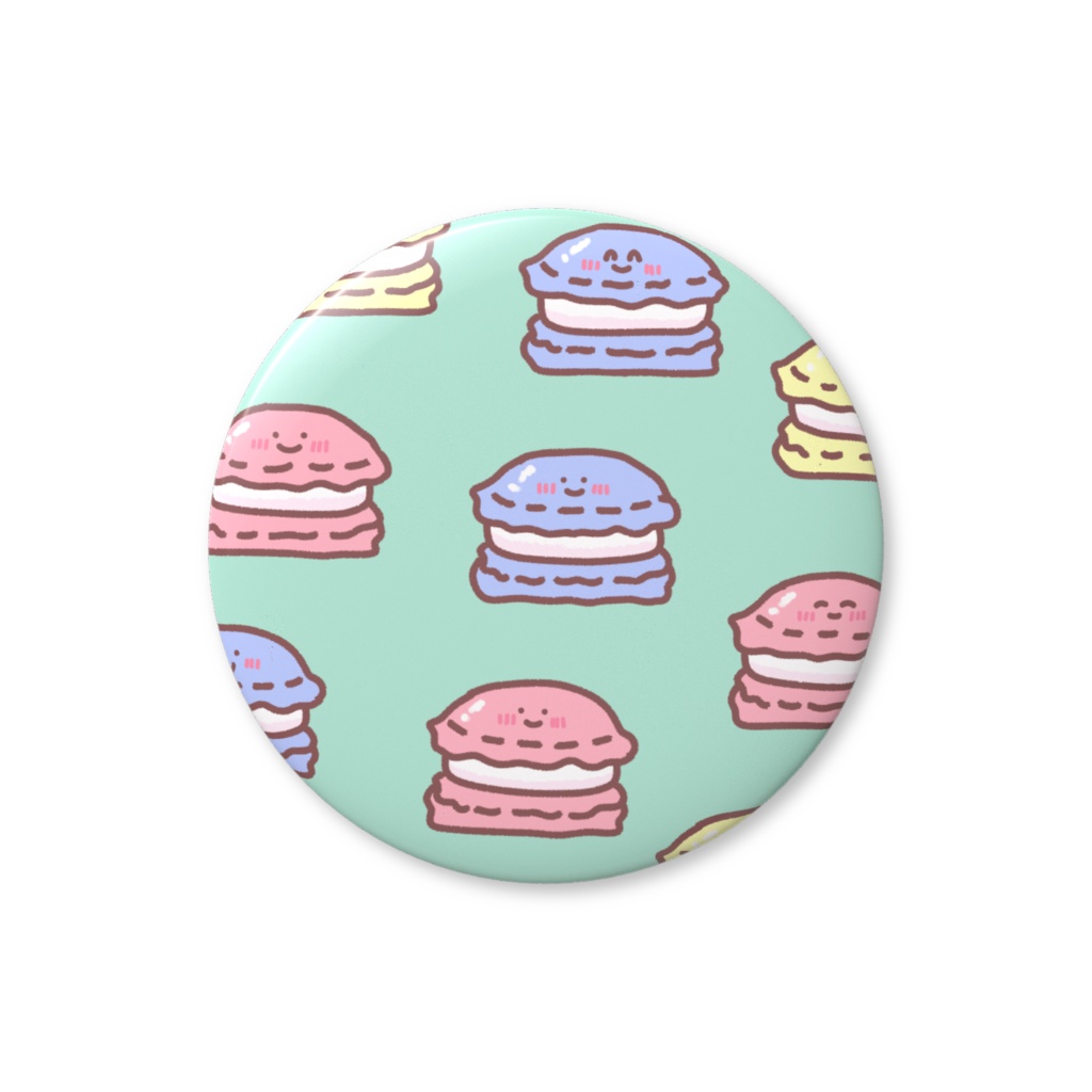 マカロン缶バッジ