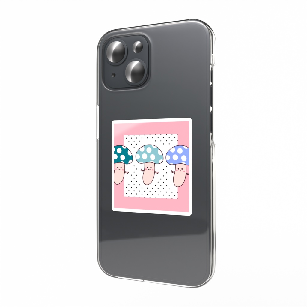 カラフルきのこステッカー