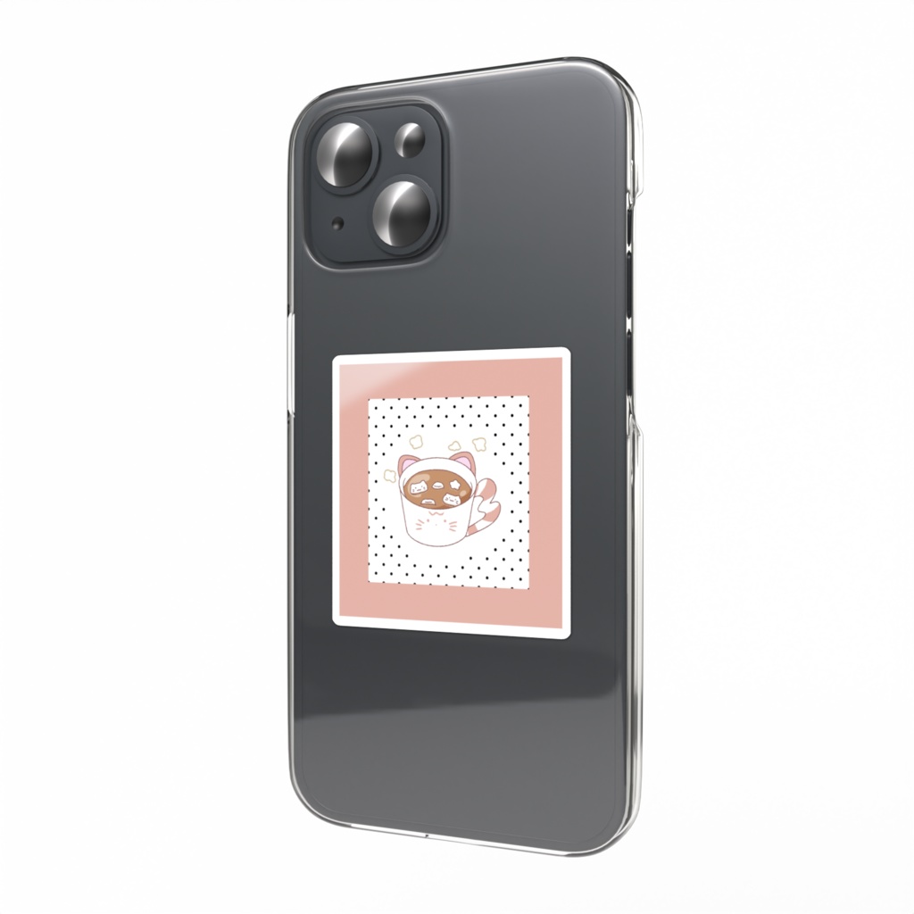 ねこちゃんココアステッカー