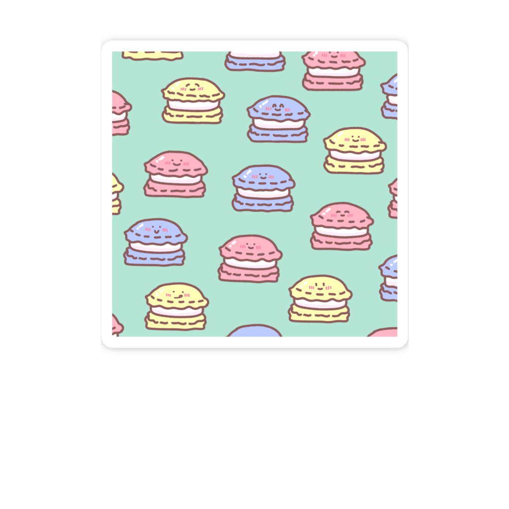 マカロンステッカー