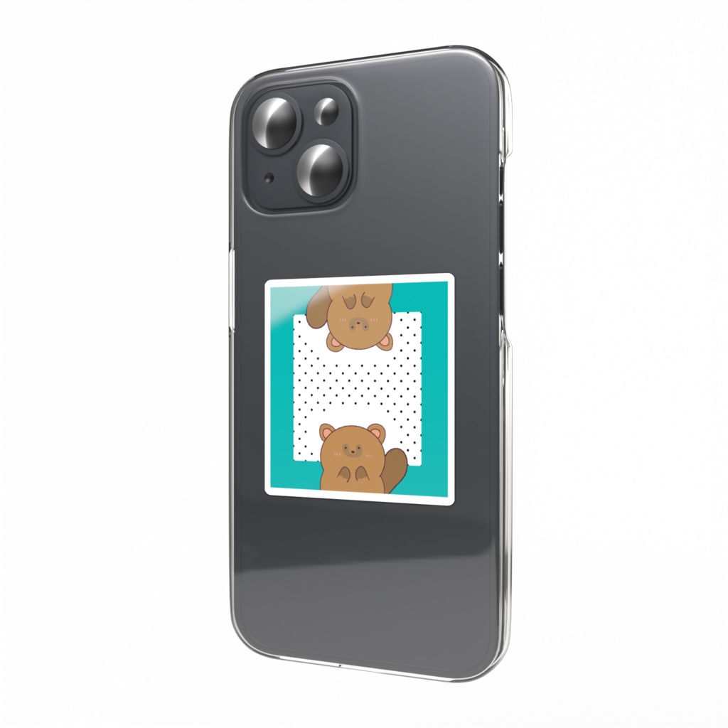 たぬたぬたぬきステッカー