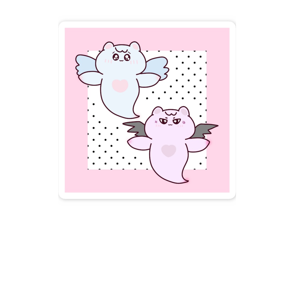 クリオネ天使&悪魔ちゃんステッカー