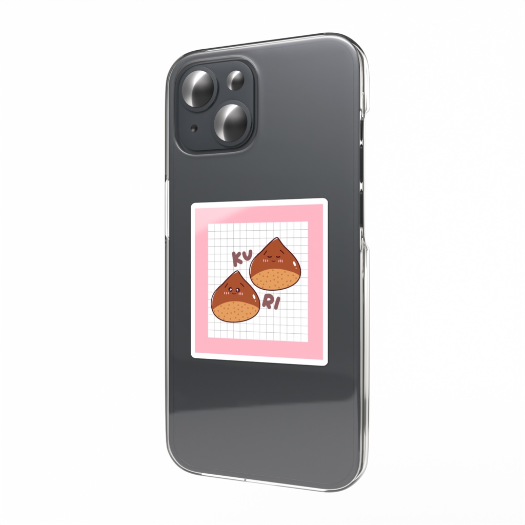 くりくり栗のステッカー