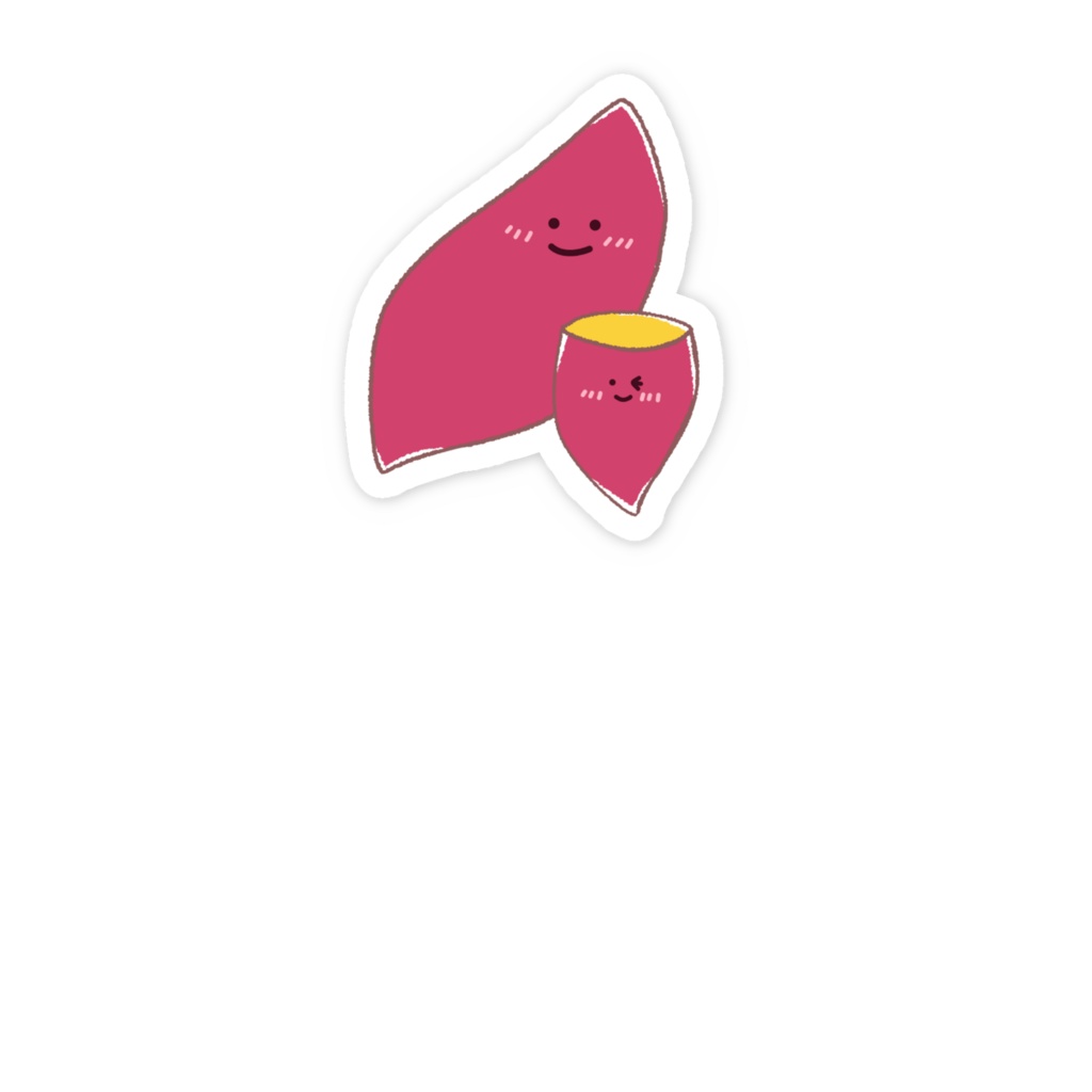 ほくほく!さつまいもステッカー