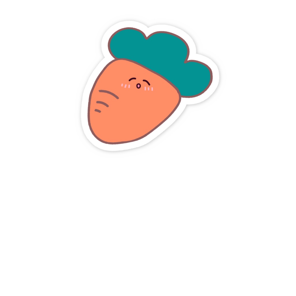にんじんステッカー