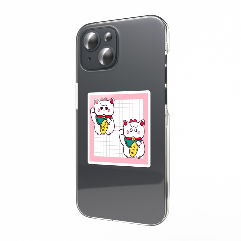 招き猫ちゃんステッカー