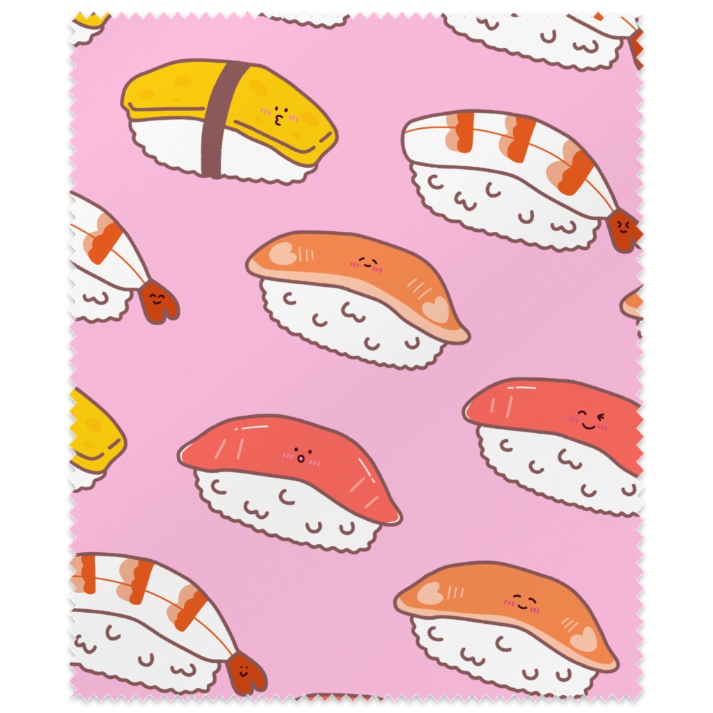 お寿司柄メガネ拭き