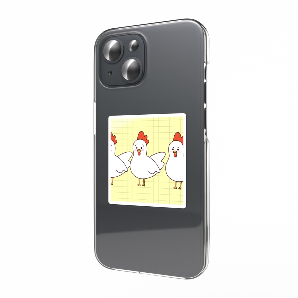 コケコケにわとりステッカー