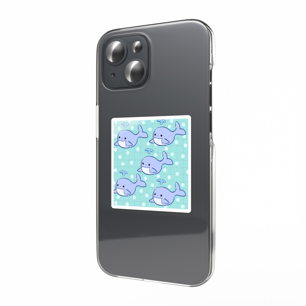 ゆるかわクジラステッカー