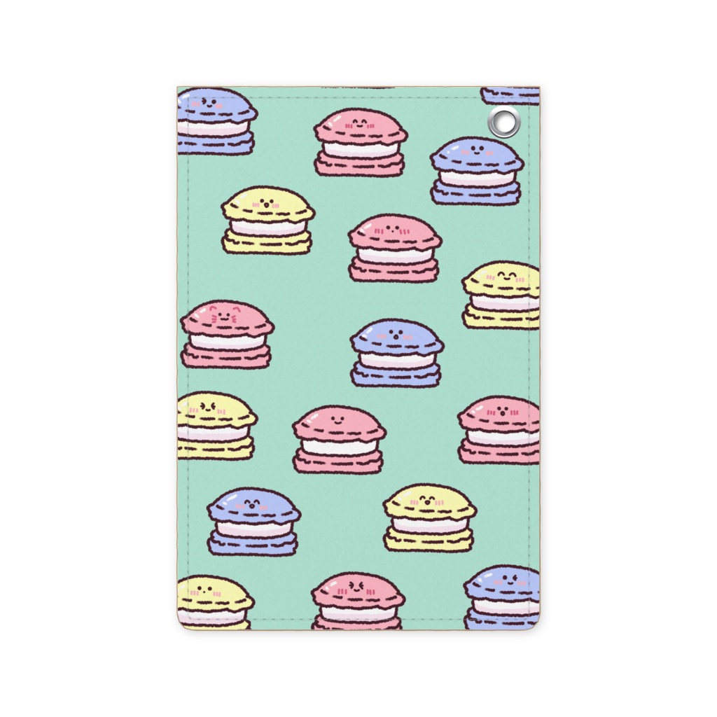 マカロン柄パスケース 