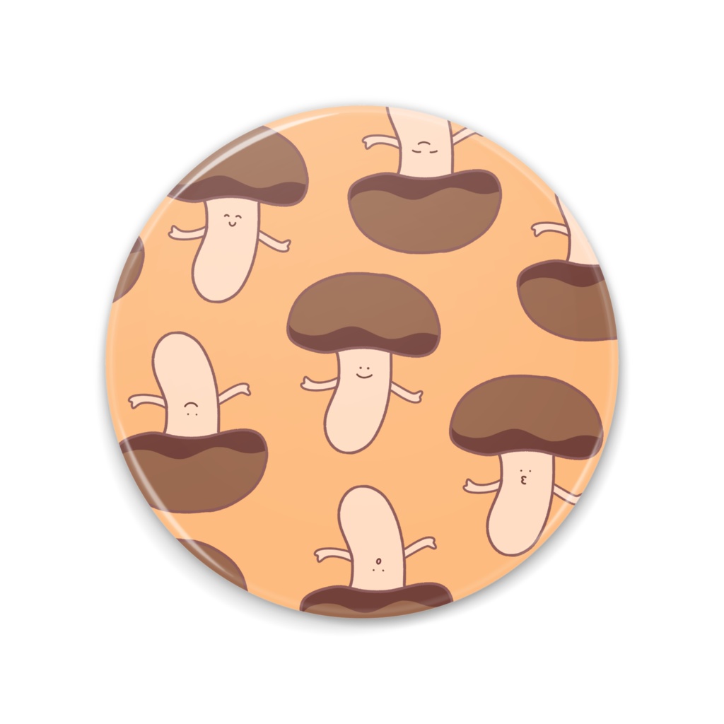 きのこ総柄缶ミラー