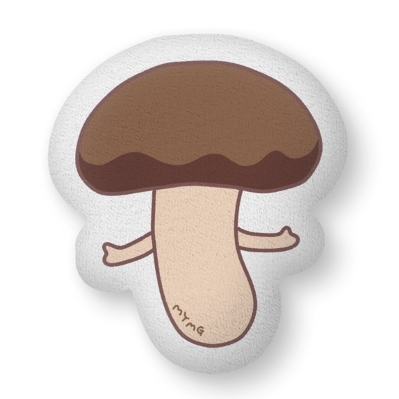 ゆるいきのこふかふかクッション