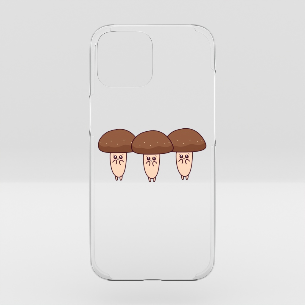 うるうるおめめきのこiPhone15用ケース