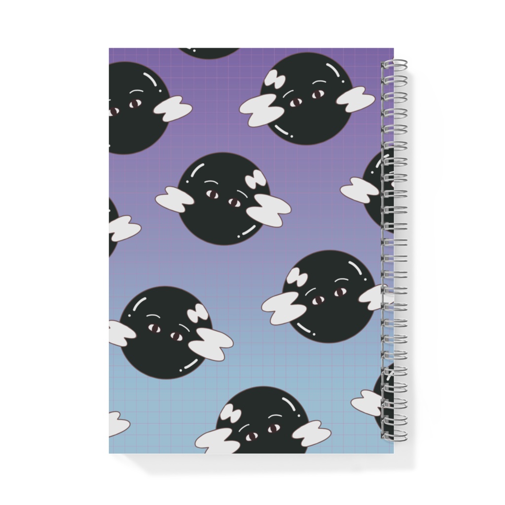 新月ちゃん柄A5リングノート