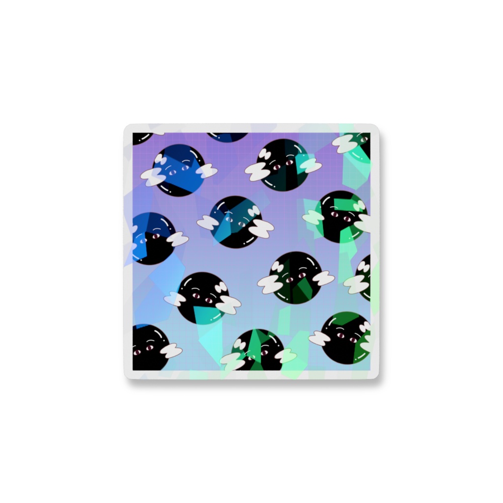 キラキラホログラム新月ちゃんステッカー