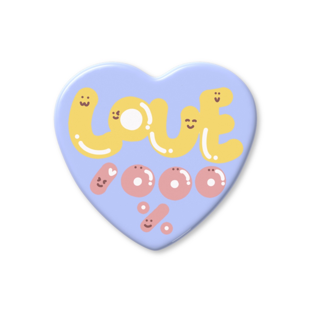 Love1000%缶バッジ