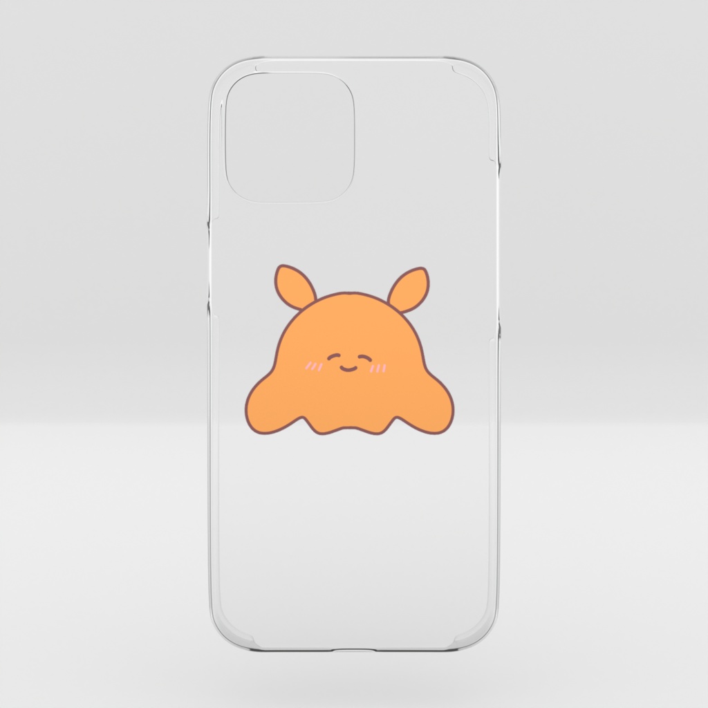 ほほえむメンダコスマホケース(iPhone16)