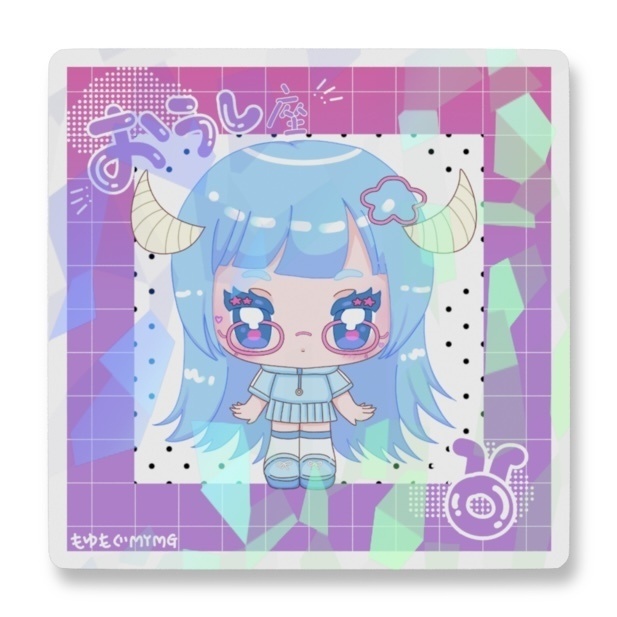 牡牛座ちゃんキラキラホログラムステッカー