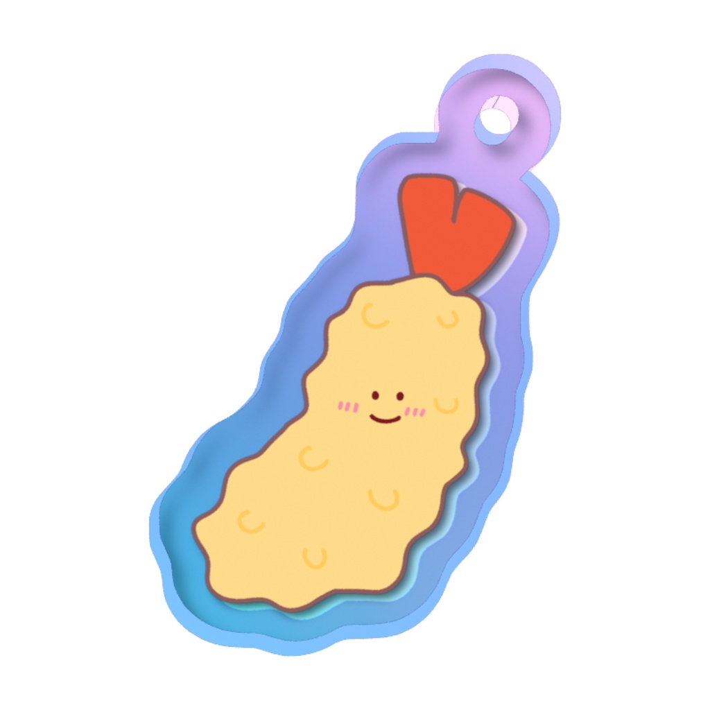 ゆるえび天のオーロラめじるしチャーム