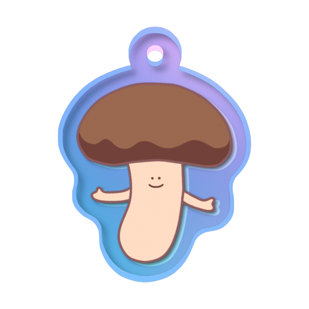 ゆるきのこのオーロラめじるしチャーム
