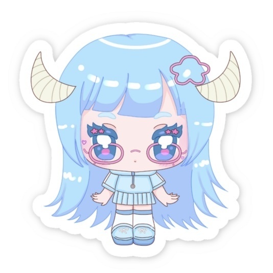 牡牛座ちゃんのスマホステッカー/単体