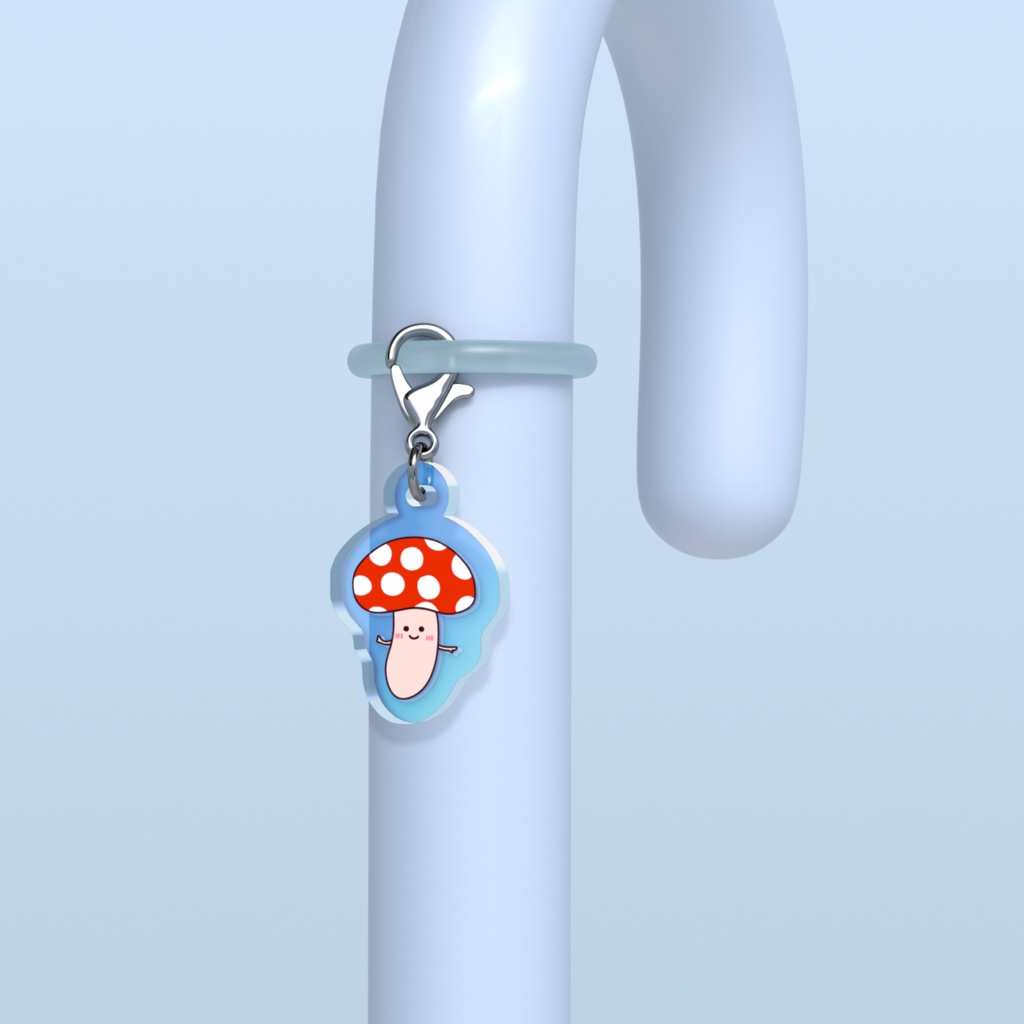 水玉きのこちゃんオーロラめじるしチャーム