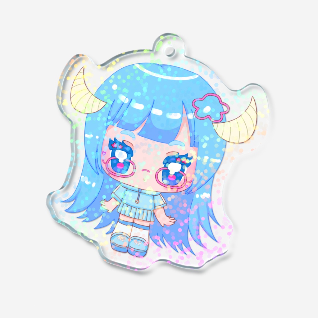牡牛座ちゃんラメアクリルキーホルダー
