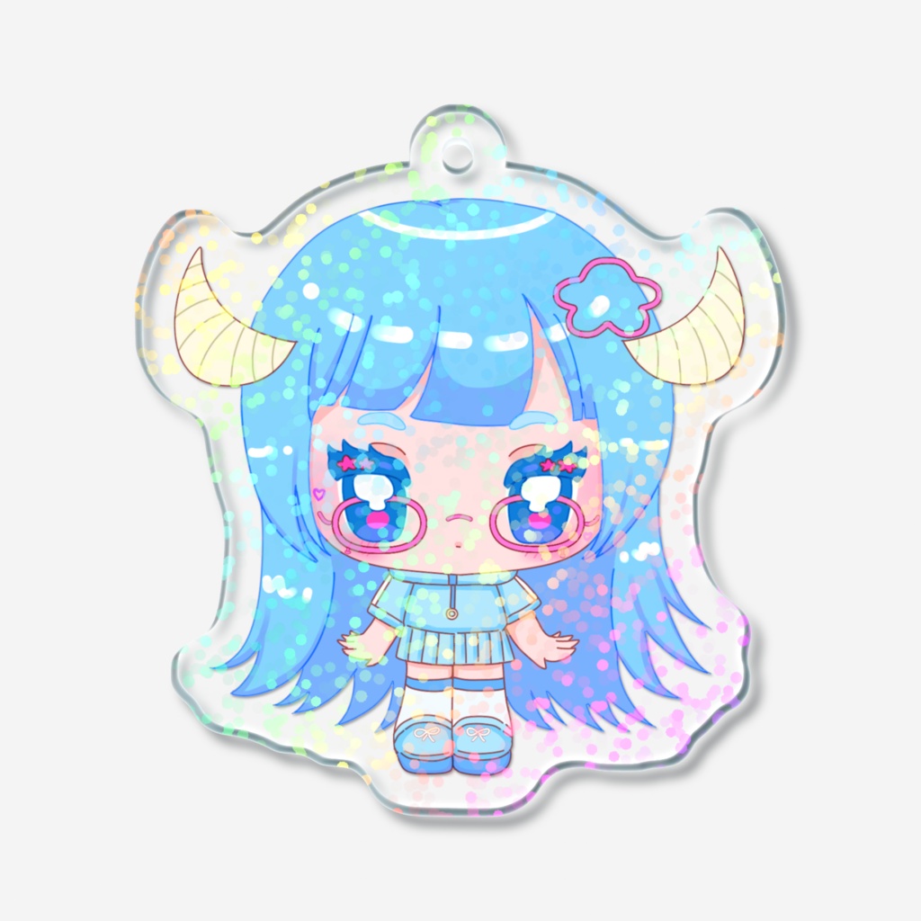 牡牛座ちゃんラメアクリルキーホルダー