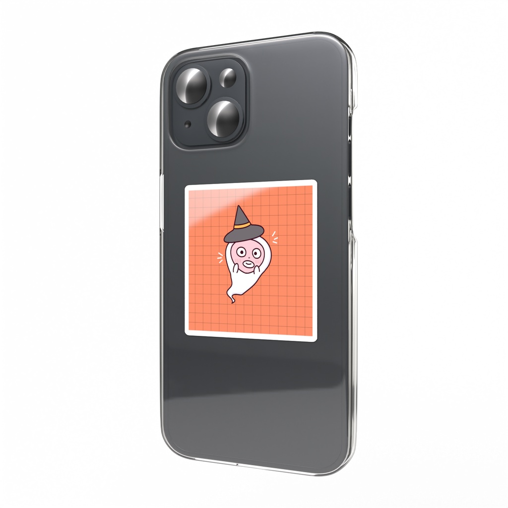 ハロウィン/お肌のお手入れおばけちゃんステッカー