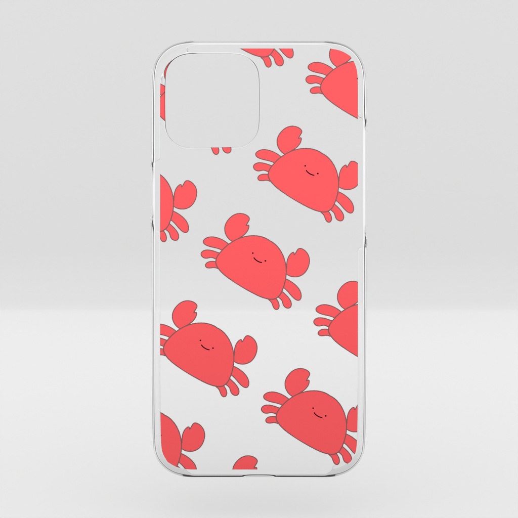 たくさんのゆるいカニさんのスマホケース/iPhone16