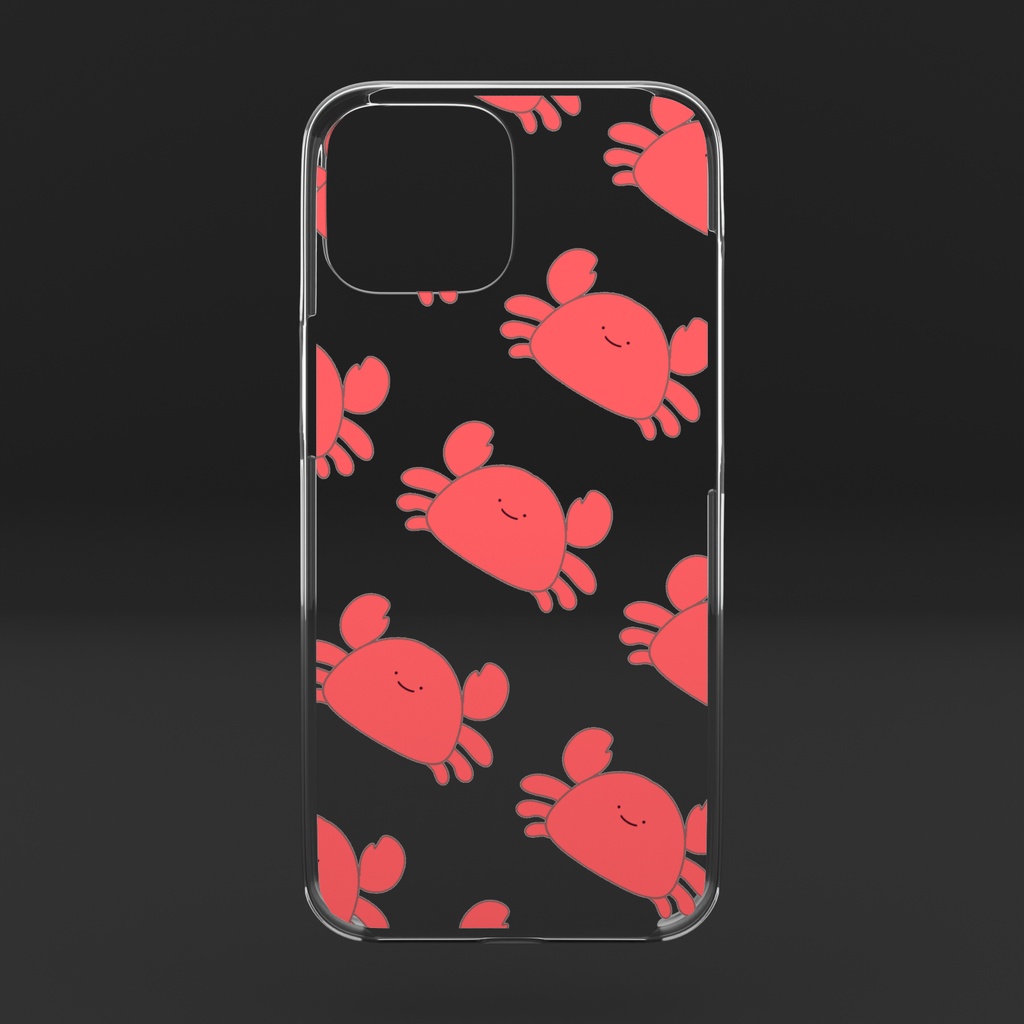 たくさんのゆるいカニさんのスマホケース/iPhone16