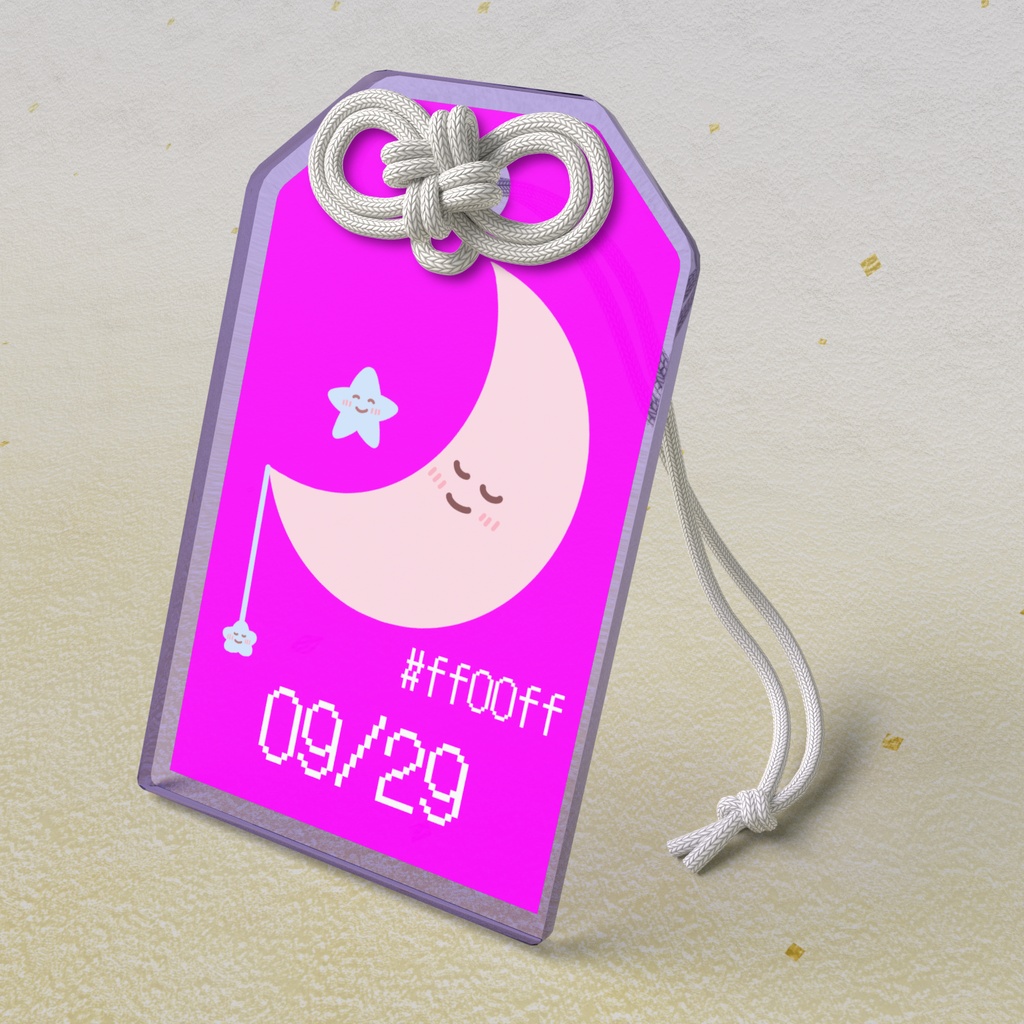 🌙【9月29日】バースデーカラーアクリルお守りキーホルダー/オペラ