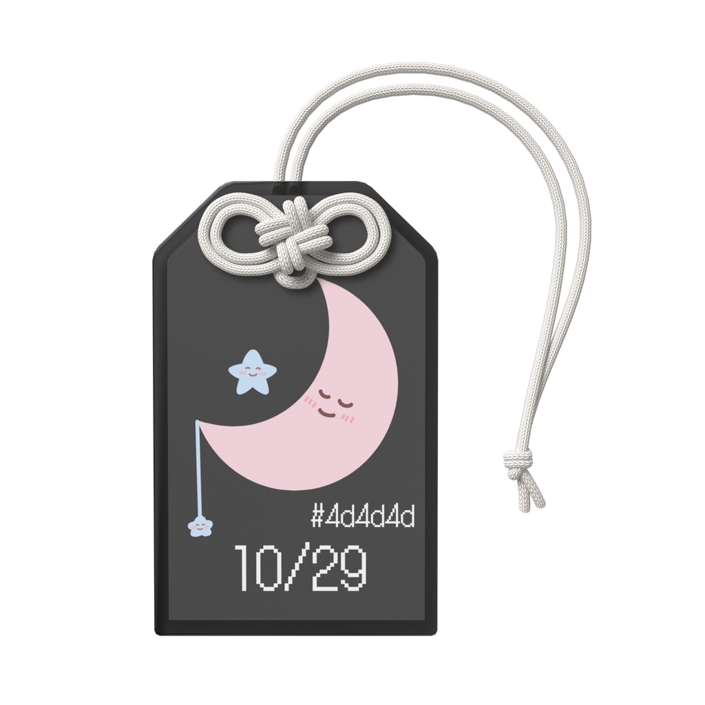 🌙【10月29日】バースデーカラーアクリルお守りキーホルダー/栗色