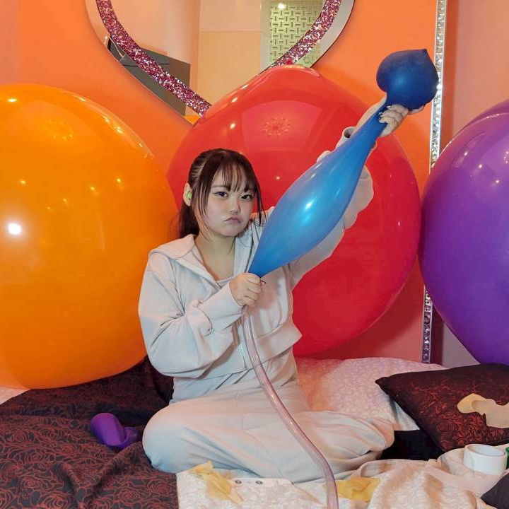 #2-03 変形風船x3ふくらまし(事故破裂あり)