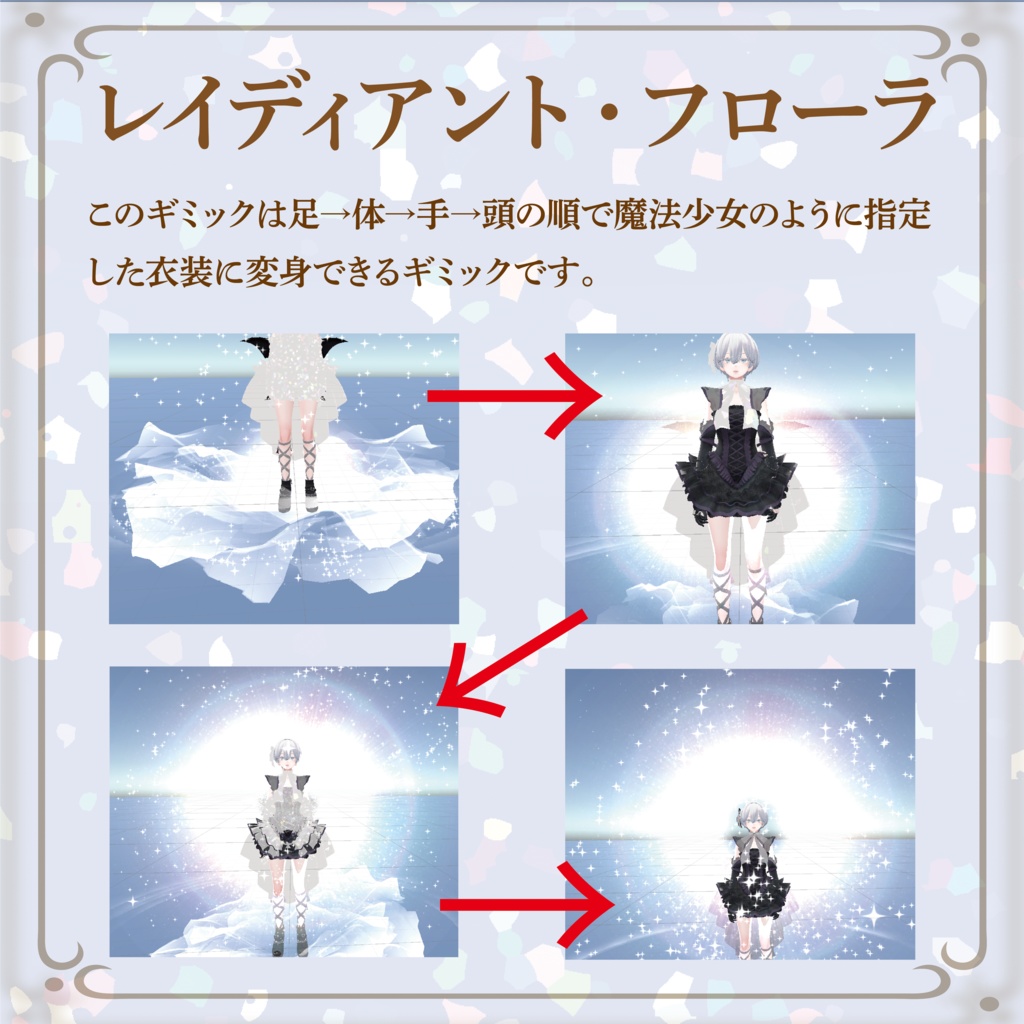 RadiantFlora-レイディアント・フローラ-【変身ギミック】