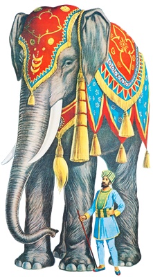Png画像 インドゾウと象使いアンティークイラスト アンティーク レトロ イラスト画像素材 Booth