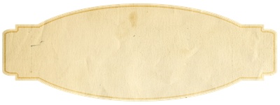 PNG画像|古紙風ラベル5枚セット アンティークイラスト素材