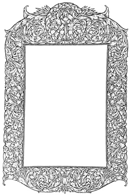 PNG画像|レリーフ(装飾枠)アンティークイラスト素材