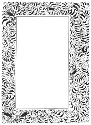 PNG画像|レリーフ(装飾枠)アンティークイラスト素材