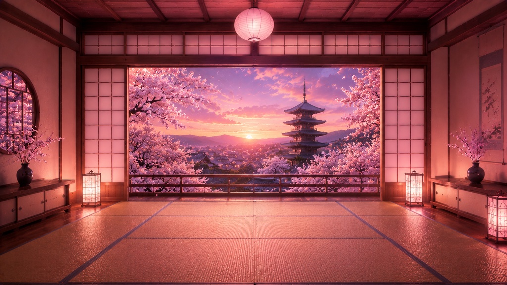 【50枚セット】和風VTuber配信背景|京都・旅館・神社・四季